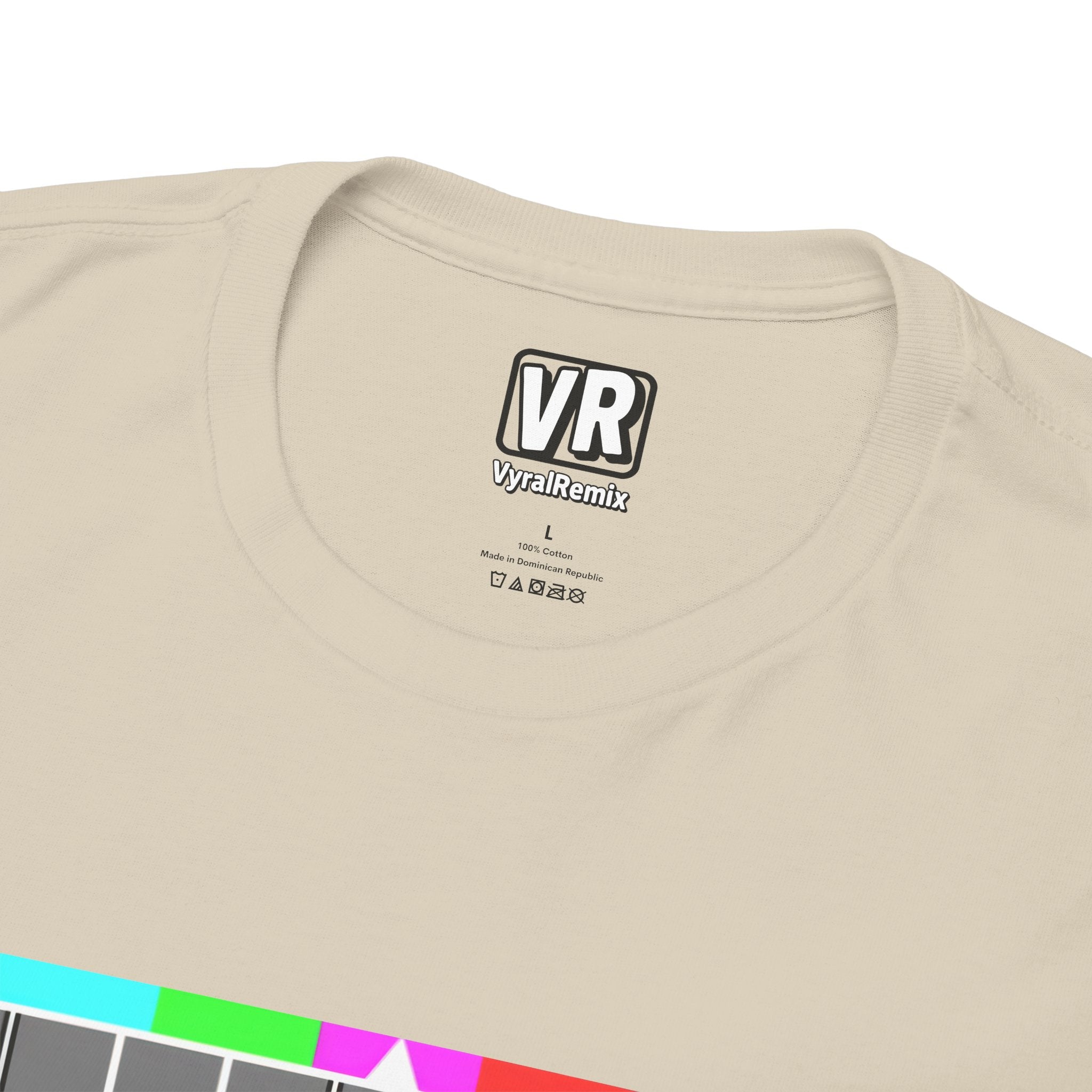 TV Test Pattern T-Shirt — Retro 1980s BBC Broadcast Graphic Tee
