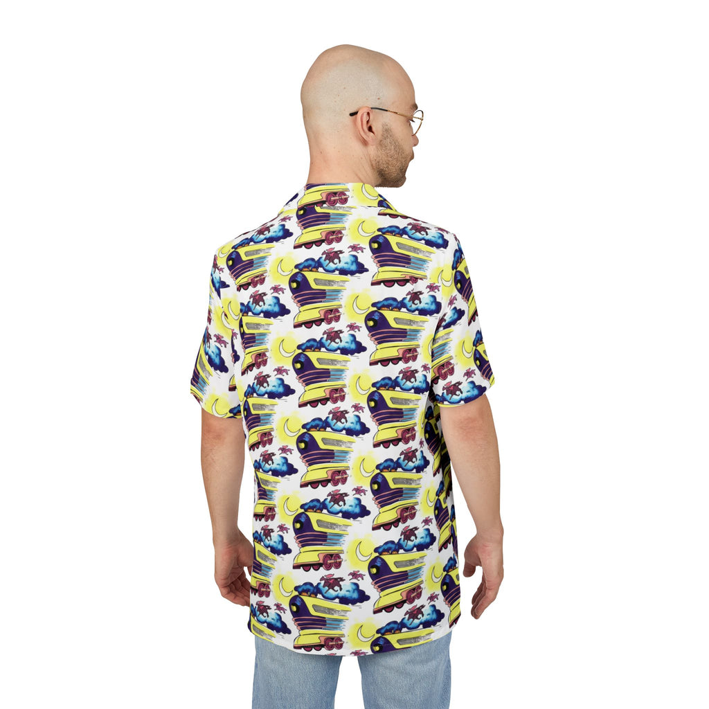 Button-Down Shirt Doc Brown Train - Back to the Future II Inspired