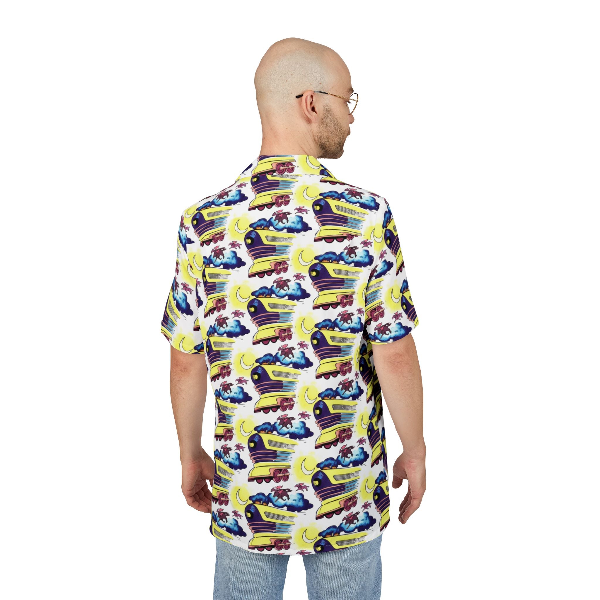 Button-Down Shirt Doc Brown Train - Back to the Future II Inspired