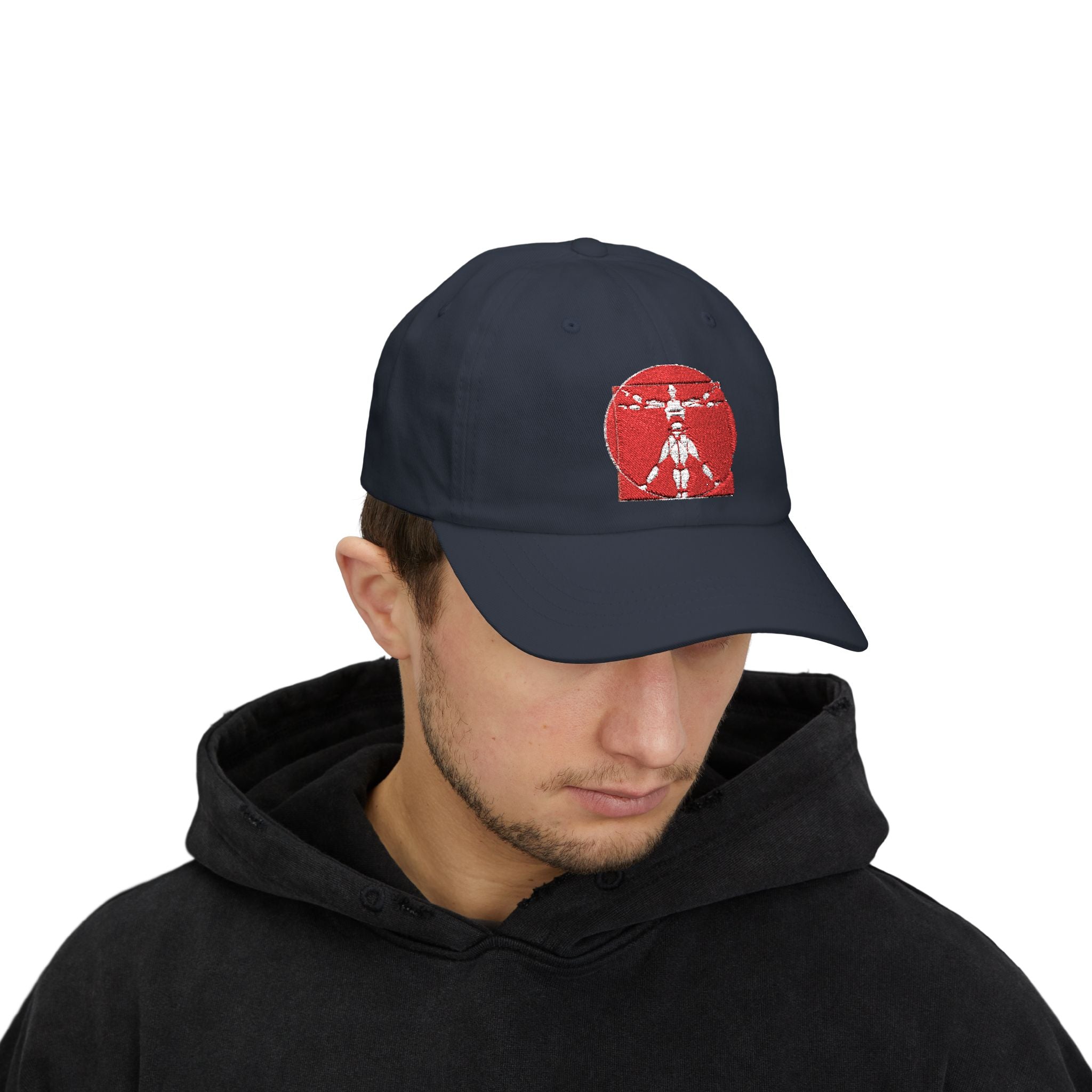 Robot Lab Vitruvian Man Embroidered Baseball Hat