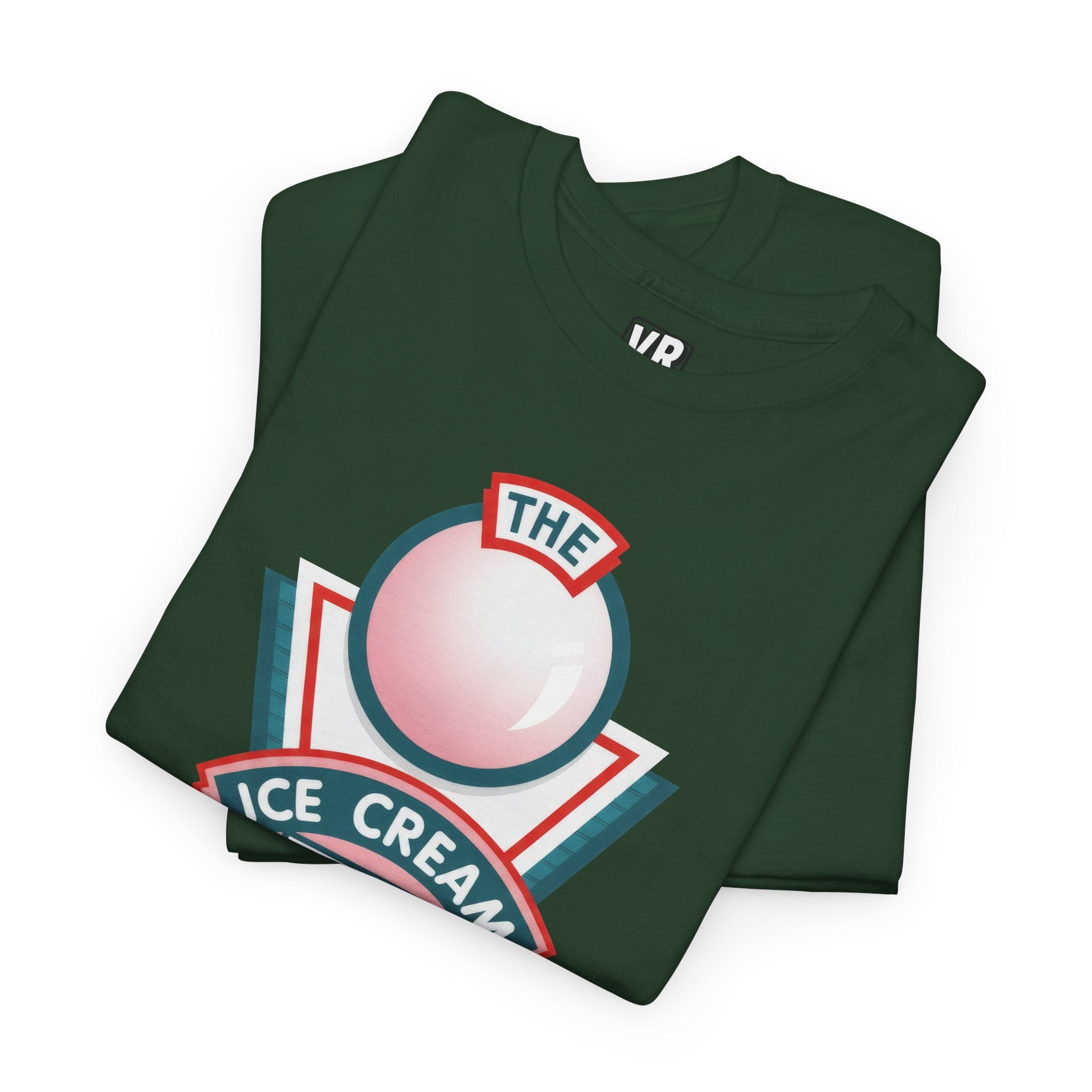 Hill Valley 2015 Ice Cream Clone Tee — Retro Scoop Logo T-Shirt