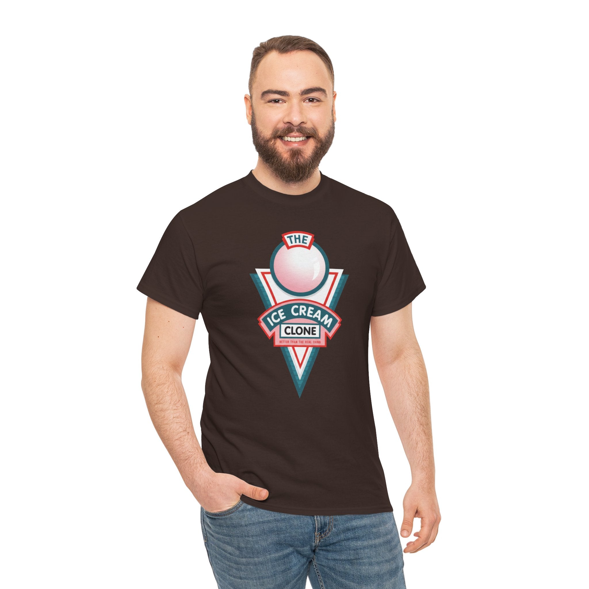 Hill Valley 2015 Ice Cream Clone Tee — Retro Scoop Logo T-Shirt