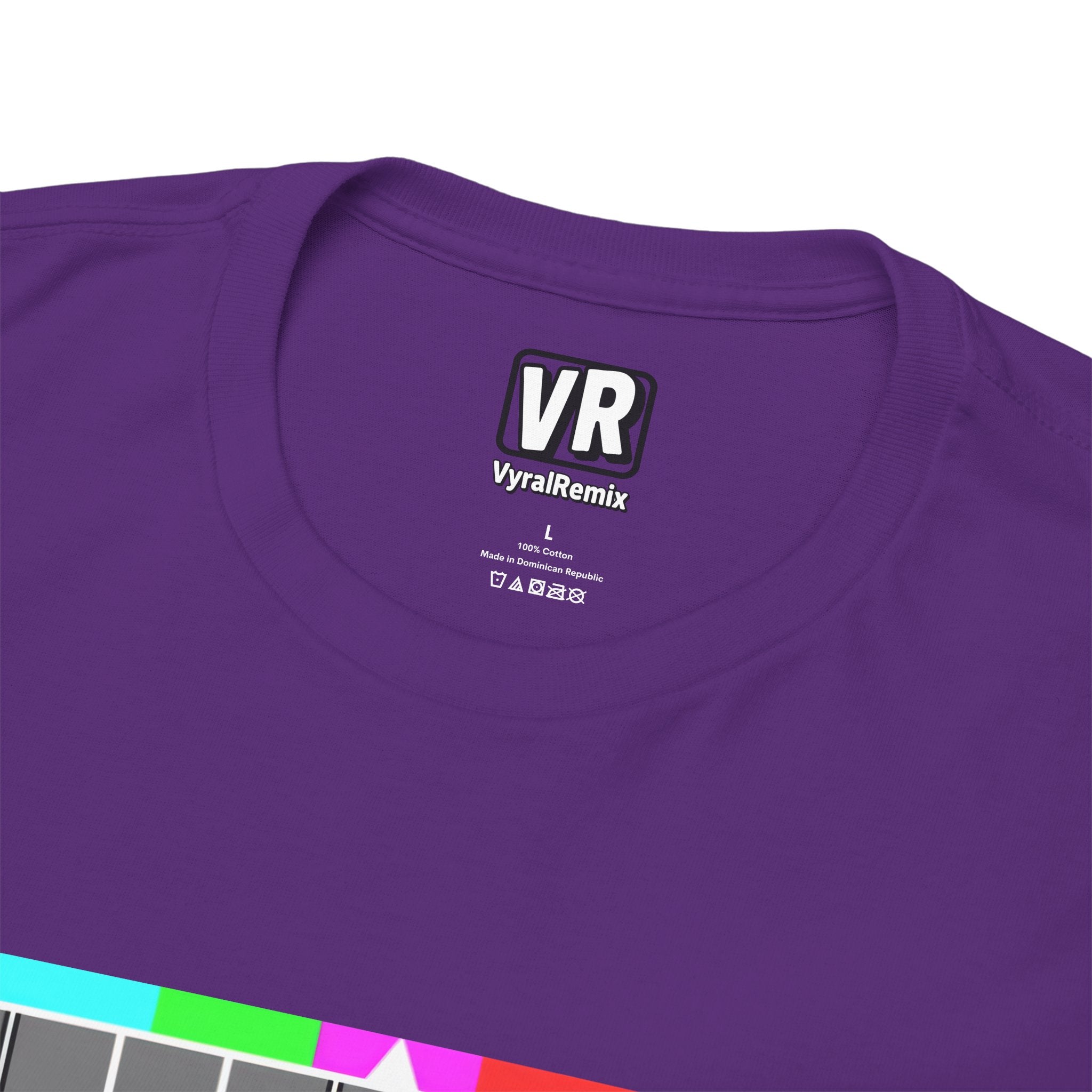 TV Test Pattern T-Shirt — Retro 1980s BBC Broadcast Graphic Tee