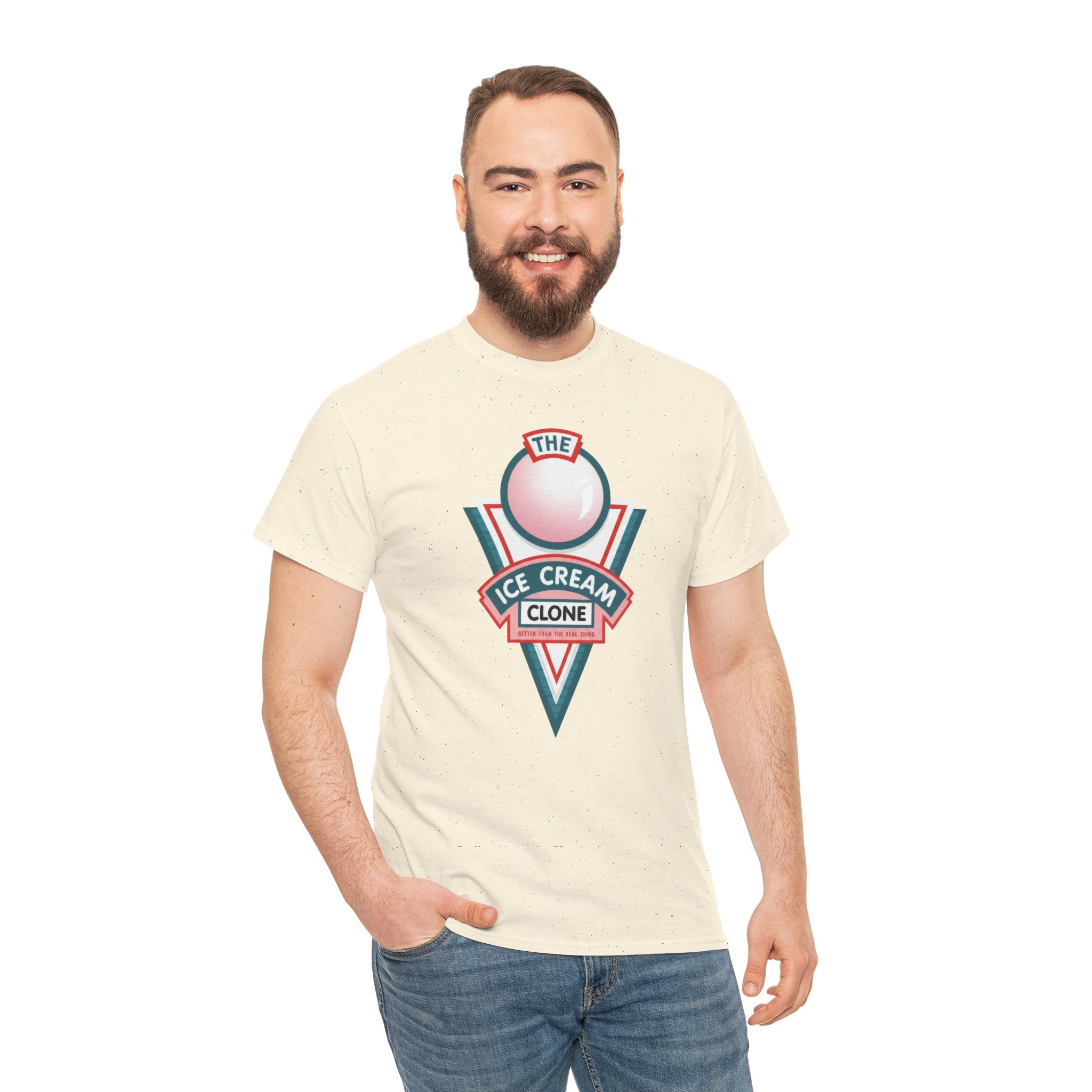 Hill Valley 2015 Ice Cream Clone Tee — Retro Scoop Logo T-Shirt