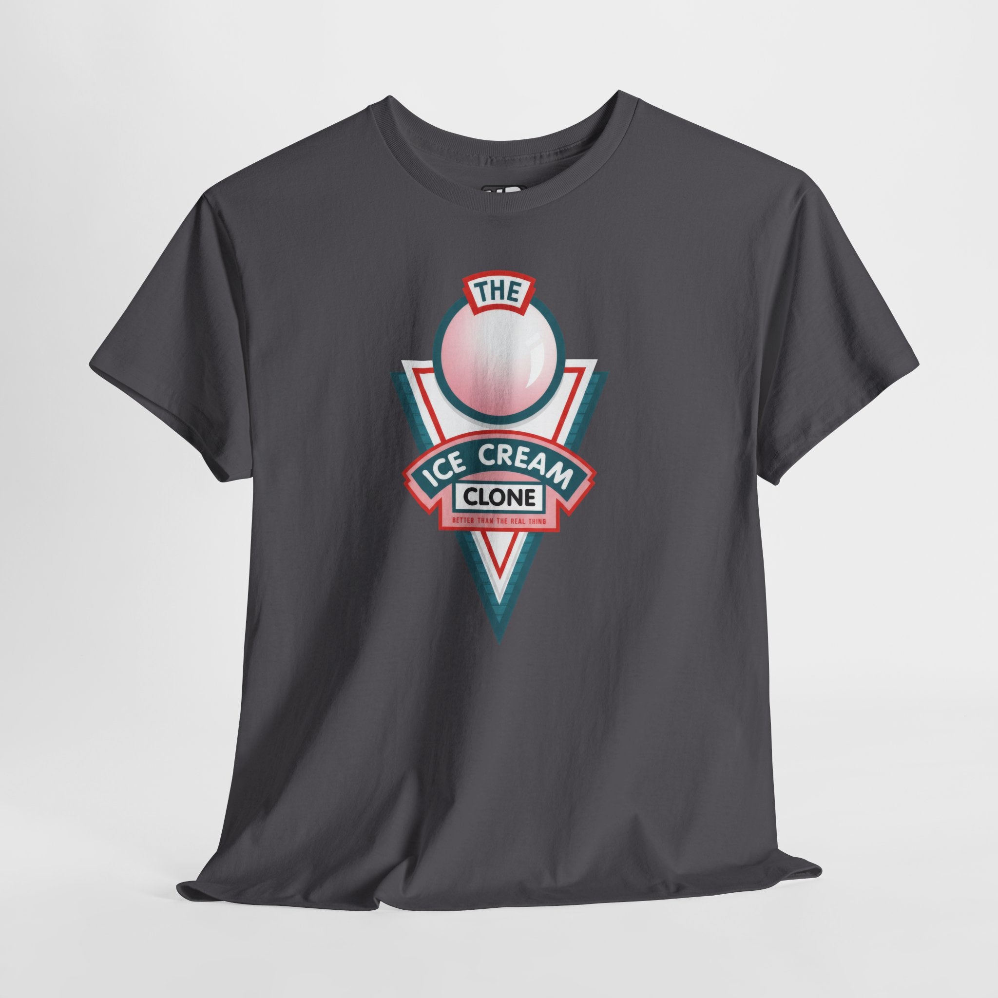 Hill Valley 2015 Ice Cream Clone Tee — Retro Scoop Logo T-Shirt