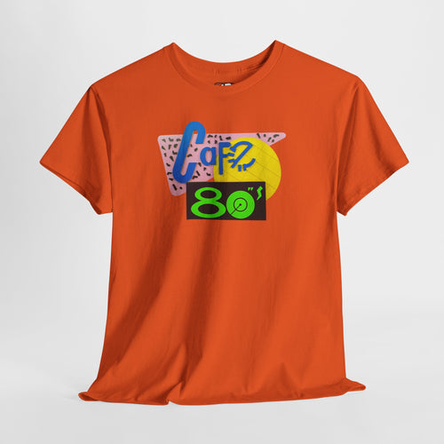 Cafe 80's Logo Tee — Retro 80s Diner Graphic Shirt
