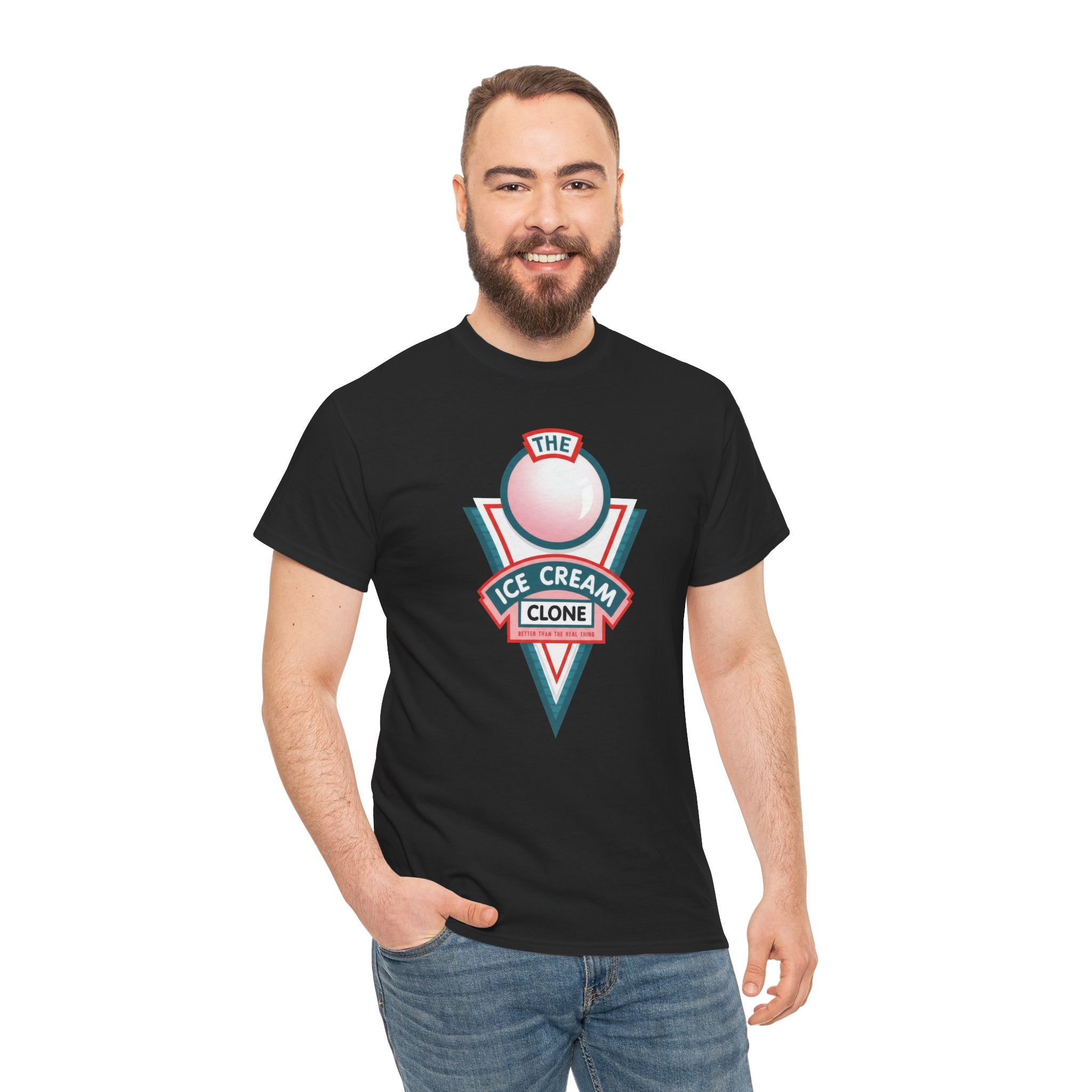 Hill Valley 2015 Ice Cream Clone Tee — Retro Scoop Logo T-Shirt