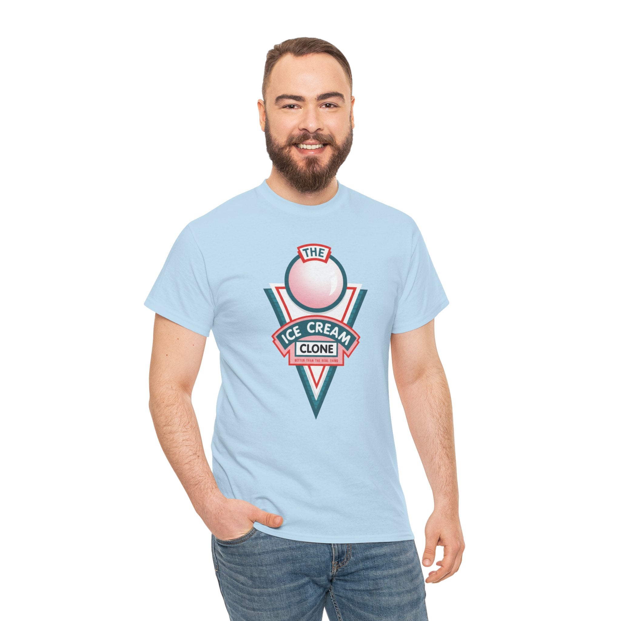 Hill Valley 2015 Ice Cream Clone Tee — Retro Scoop Logo T-Shirt