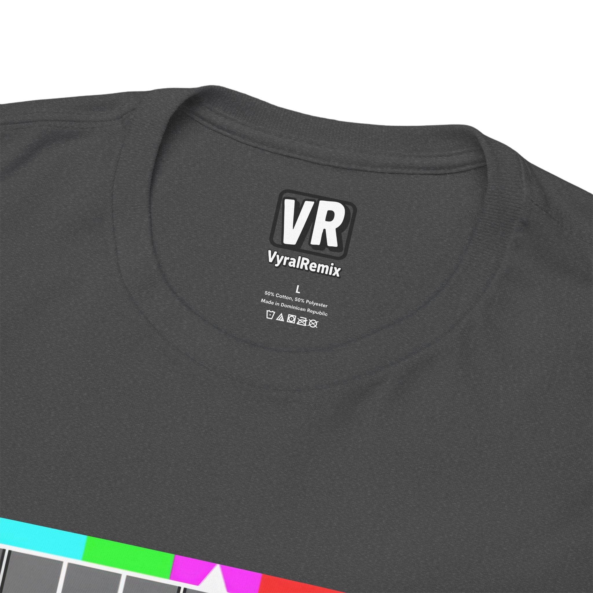 TV Test Pattern T-Shirt — Retro 1980s BBC Broadcast Graphic Tee