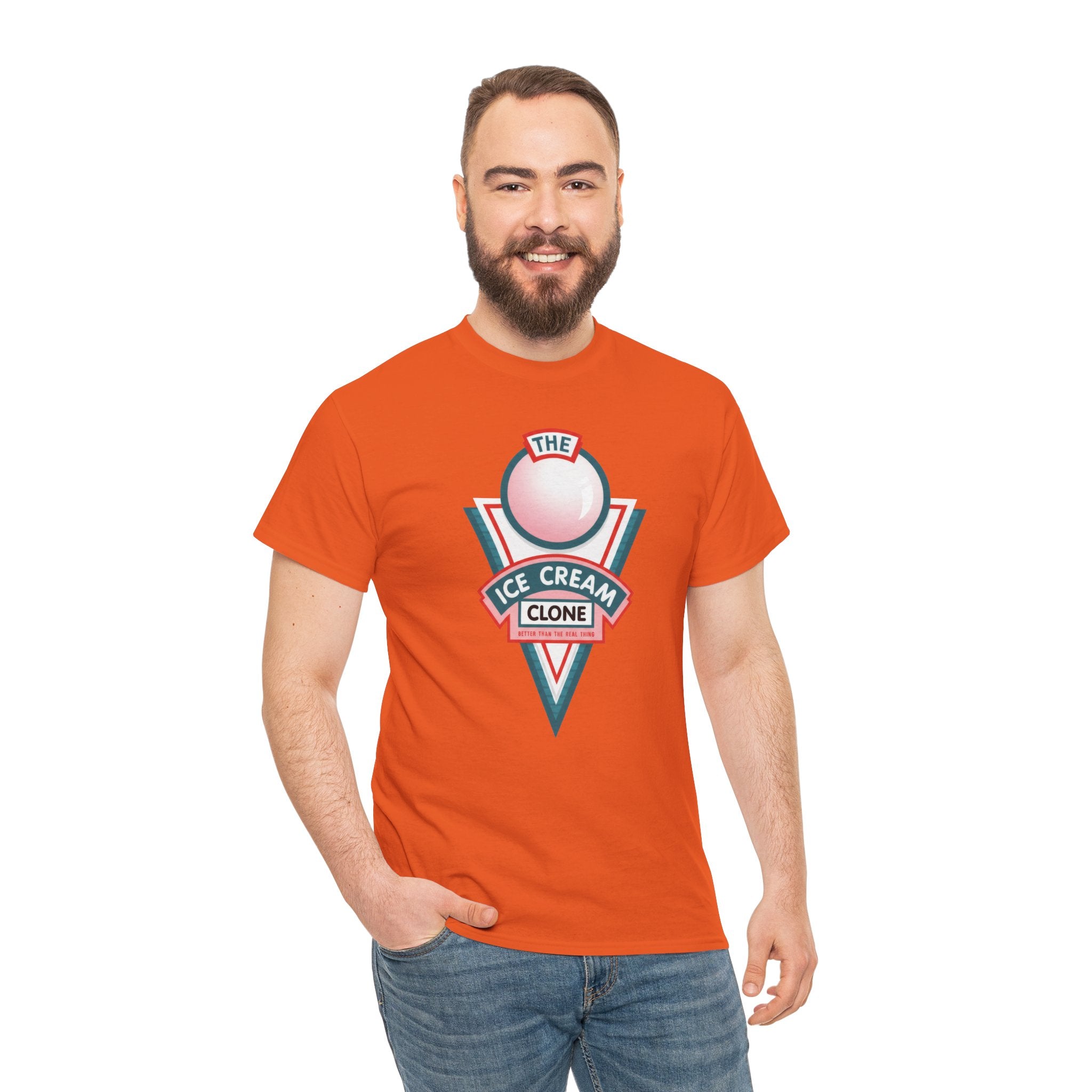 Hill Valley 2015 Ice Cream Clone Tee — Retro Scoop Logo T-Shirt