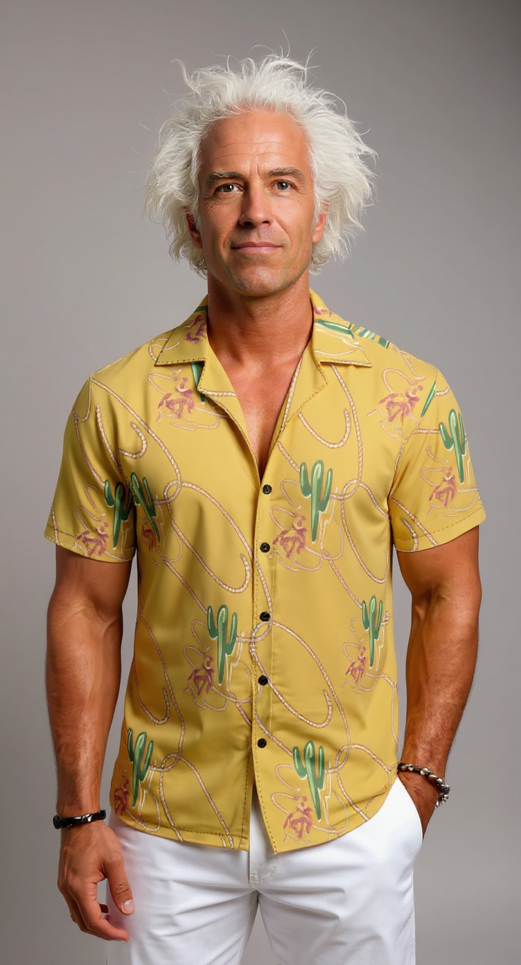 Doc Brown Pohatchee Western Cosplay Shirt | Back to the Future III