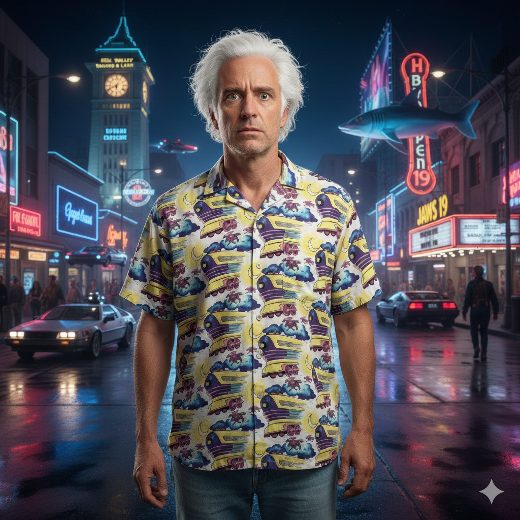 Doc Brown Train Shirt - Back to the Future