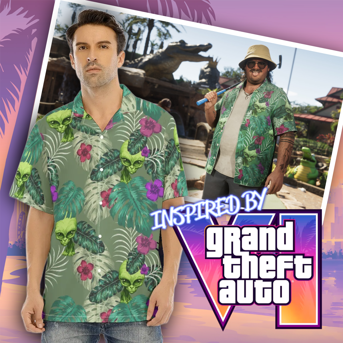 Cal Hampton Hawaiian Shirt inspired by GTA6