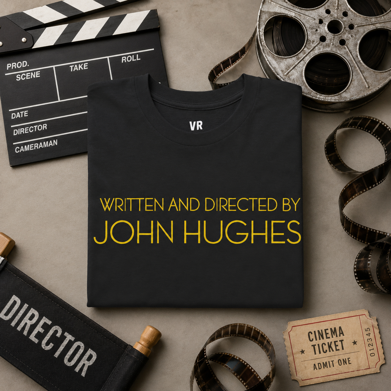 John Hughes Movie Credit -- Movie Fan  T-Shirt