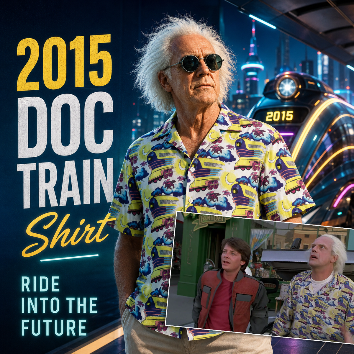 Doc Brown's Train Shirt | Cosplay | Back to the Future Part II